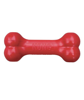 KONg goodie Bone - Rubber Dog Toy - Dental Dog Toy for Teeth & gum Health - Durable Dog chew Toy - Hard Rubber Bone for Dogs - Fillable Toy for Dispensing Treats - Small Dogs