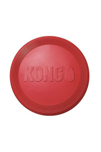 KONG Flyer - Tough Dog Toy - Durable Rubber Flying Disc Dog Toy - Outdoor Dog Toy for Fetch - Dog Chase Toy - Large Dogs
