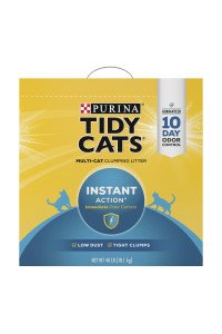 Purina Tidy Cats Clumping Cat Litter, Instant Action Multi Cat Litter - 40 lb. Box