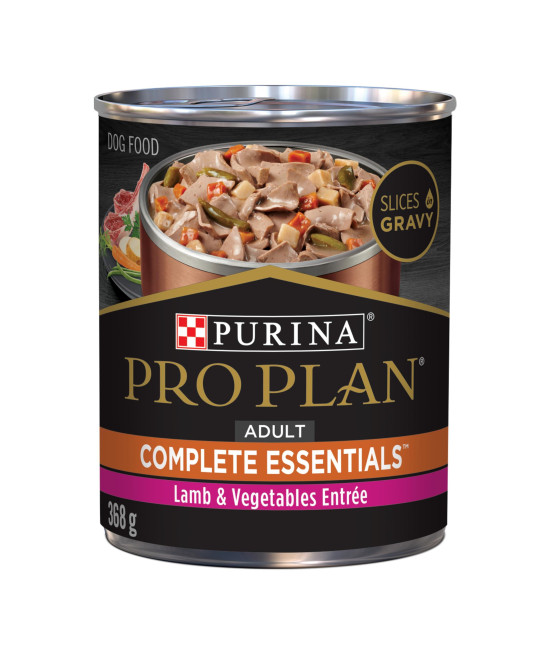 Purina Pro Plan High Protein Dog Food Wet Gravy, Lamb and Vegetables Entree - 13 oz. Can