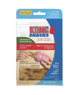 KONg - Snacks - All Natural Dog Treats classic Rubber Toys - Puppy Recipe for Small Puppies (7 Ounce)