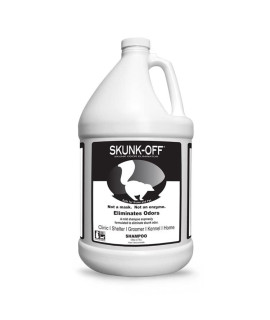 Skunk Off Pet Shampoo - Ready to use Skunk Odor Remover for Dogs, Cats, Carpet, Car, Clothes & More - Skunk Shampoo Non-Enzymatic Formula (1 Gallon)