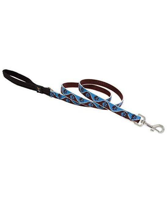 LupinePet Originals 34 Muddy Paws 4-Foot Padded Handle Leash for Medium and Larger Dogs