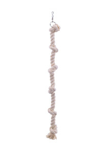 Nobby Cotton Climbing Rope with 6 Knots for Parrot, 100 cm x 25 mm Dia