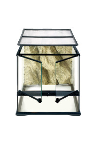 Exo Terra Glass Natural Terrarium Kit, for Reptiles and Amphibians, Small Wide, 18 x 18 x 18 inches, PT2605A1