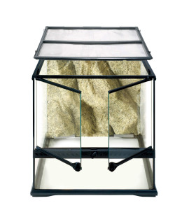Exo Terra Glass Natural Terrarium Kit, for Reptiles and Amphibians, Small Wide, 18 x 18 x 18 inches, PT2605A1