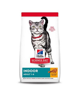Hill's Science Diet Dry Cat Food, Adult, Indoor, Chicken Recipe 3.5 lb Bag