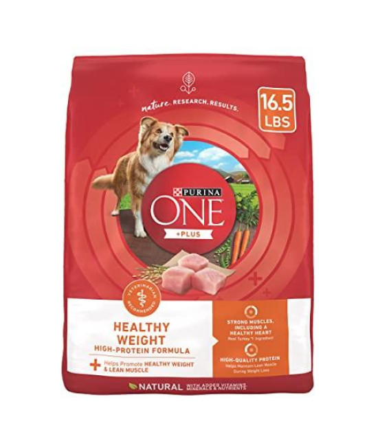 Purina ONE Plus Healthy Weight High-Protein Dog Food Dry Formula - 16.5 lb. Bag