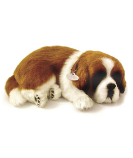 Perfect Petzzz St. Bernard Breathable Plush with pink Tote For Plush Breathing Pet, and Dog Food, Treats, and Chew Toy