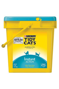 Purina Tidy Cats Clumping Cat Litter, Instant Action Multi Cat Litter - 27 lb. Pail