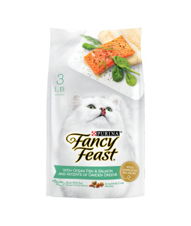 Purina Fancy Feast Dry Cat Food with Ocean Fish and Salmon - 3 lb. Bag