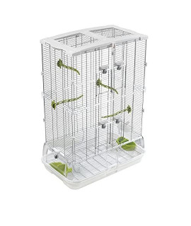 Vision M02 Wire Bird Cage, Bird Home for Parakeets, Finches and Canaries, Tall Medium