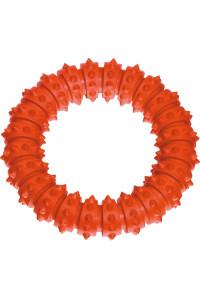 Karlie Boomer Rubber Aqua Ring, Large, Orange