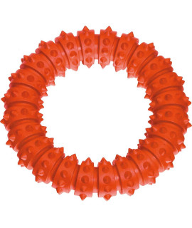 Karlie Boomer Rubber Aqua Ring, Large, Orange