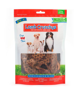 Pet Center, Inc. PCI Lamb Crunchys Raw Dehydrated Lamb Lungs Dog Treats, 3 Ounce Pack