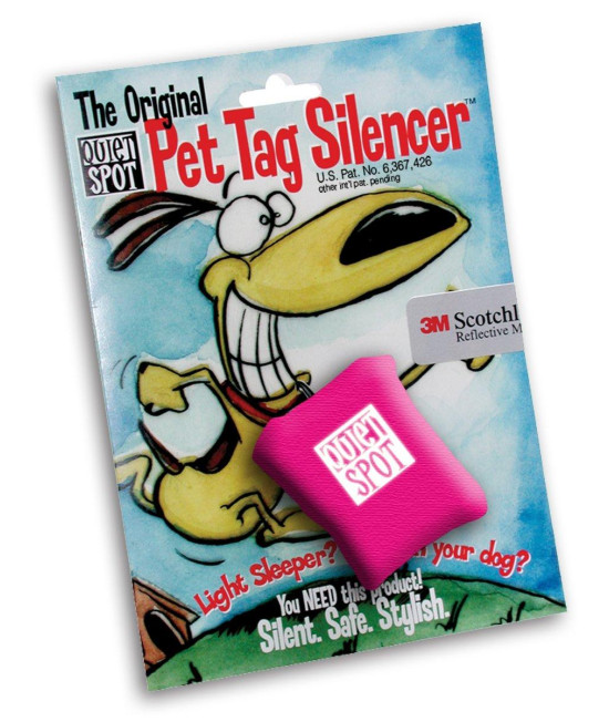 Quiet Spot Pet Tag Silencer (Pink)