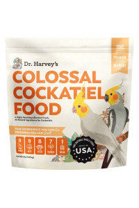 Dr. Harvey's Colossal Cockatiel Blend, All Natural Daily Food for Cockatiels (4 pounds)
