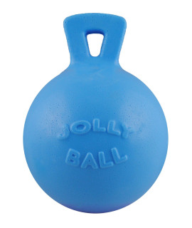 Jolly Pets Tug-n-Toss Heavy Duty Dog Toy Ball with Handle, 10 Inches/X-Large, Blueberry for All Breed Sizes