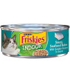 Purina Friskies Indoor Wet Cat Food, Indoor Meaty Bits Saucy Seafood Bake in Sauce - (24) 5.5 oz. Cans