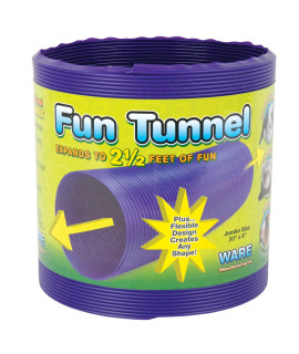 Ware Manufacturing Fun Tunnels Play Tube for Small Pets, 30 X 8 Inches - Large