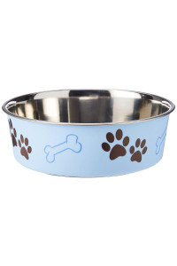 Loving Pets Bella Bowl, Dog Bowl, Extra Large, Murano Blue