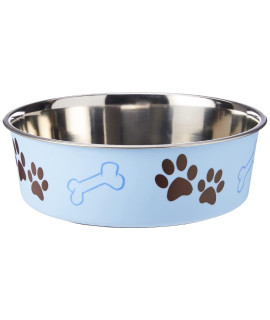 Loving Pets Bella Bowl, Dog Bowl, Extra Large, Murano Blue