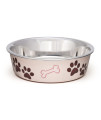 Loving Pets Bella Bowl Pet Dish - 3 Quart in Paparazzi Pink