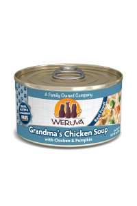 Weruva Classic Cat Food, Grandmas Chicken Soup with Chicken Breast & Pumpkin in Gravy, 3oz Can (Pack of 24)