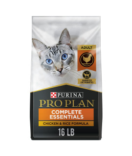 Purina Pro Plan High Protein Cat Food With Probiotics for Cats, Chicken and Rice Formula - 16 lb. Bag