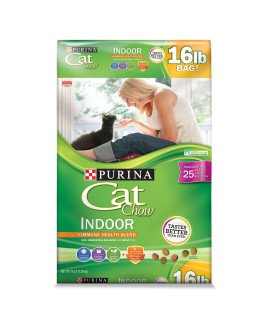 Purina Cat Chow Hairball, Healthy Weight, Indoor Dry Cat Food, Indoor - 16 lb. Bag