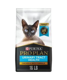 Purina Pro Plan Urinary Tract Cat Food, Chicken and Rice Formula - 16 lb. Bag