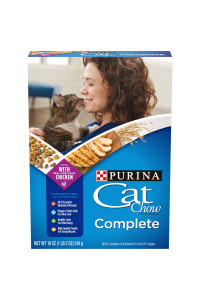Purina Cat Chow High Protein Dry Cat Food, Complete - (12) 18 oz. Boxes