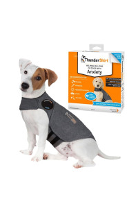 ThunderShirt Classic Dog Anxiety Jacket, Heather Grey, Small