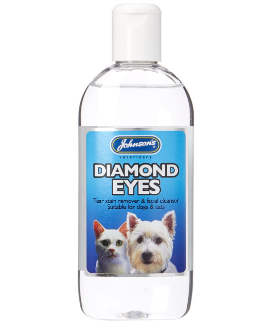 Johnsons Diamond Eyes cat Dog Tear Stain Remover 250Ml