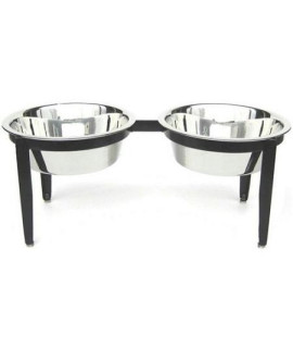 Visions Double Elevated Dog Bowl - Medium