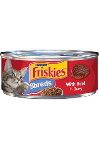 Purina Friskies Gravy Wet Cat Food, Shreds - (24) 5.5 oz. Cans