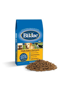 Bil-Jac Dog Food Dry Adult Select Formula 15 lb Bag - Real Chicken 1st Ingredient, Easy to Chew Bites, Small or Large Breed - Super Premium Since 1947