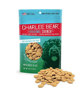 Charlee Bear Original Dog Treats, Cheese and Egg, 6 oz