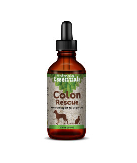 Animal Essentials Colon Rescue Herbal GI Support for Dogs & Cats, 2 fl oz - Made in USA Digestive Aid, Phytomucil Blend