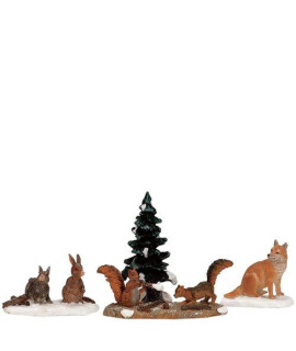 Lemax Christmas Village Woodland Animals Set of 4-12516