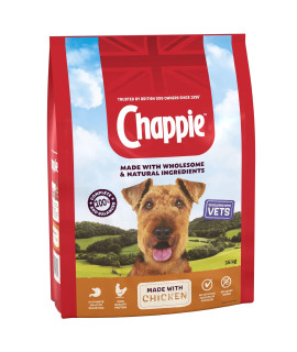 chappie Dry chicken & Wholegrain cereal Adult Dog Food 2 x 15kg