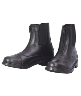 TuffRider Womens Starter Front Zip Paddock Boots, Black, 11