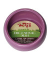 Living World Ergonomic Food Dish, for Small Animals, Pink, Large, 14.78 oz, 61685