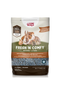 Hagen Living World Fresh N Comfy Bedding & Nesting Material for Small Animals, Blue, 1220 Cubic Inches