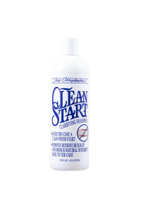 Chris Christensen Clean Start Clarifying Dog Shampoo - Pro-Vitamin Formula That Wont Strip The Coat! Removes Product Build-up, Waxes, Oil and Dirt (16 Ounces)