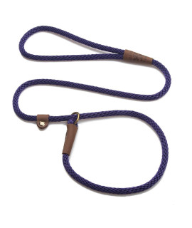 Mendota Pet Slip Leash - Dog Lead and Collar Combo - Made in The USA - Purple, 3/8 in x 6 ft - for Small/Medium Breeds