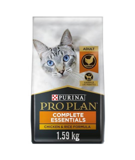 Purina Pro Plan High Protein Cat Food With Probiotics for Cats, Chicken and Rice Formula - 3.5 lb. Bag