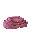 Armarkat Model D01FJH-M Medium Burgundy Bolstered Pet Bed