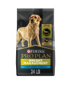 Purina Pro Plan Large Breed Weight Management Dog Food, Chicken & Rice Formula - 34 lb. Bag