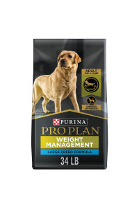 Purina Pro Plan Large Breed Weight Management Dog Food, Chicken & Rice Formula - 34 lb. Bag
